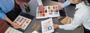 Fabrication de mobilier sur plans avec choix des matériaux et teintes de bois