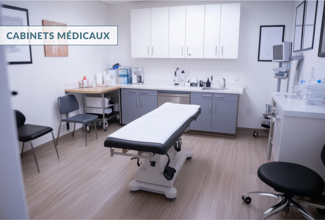 Meubles de rangement et parquet sur mesure